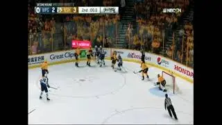 Dustin Byfuglien rag dolls two Nashville predators JOSI and WATSON