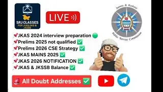 JKAS Mains 2026 update and common doubts 