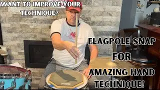 Flagpole Snap Hand Technique- Taught To Me By Legendary Drummer Todd Sucherman (Styx)