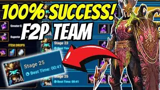 MY 100% SUCCESS EASY SPEED SHOGUN 25 TEAM! MAXIMIZE CHAOS POWDER FARMING! | RAID: SHADOW LEGENDS