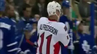 Daniel Alfredsson Penalty Shot vs Toronto 10/6/2009
