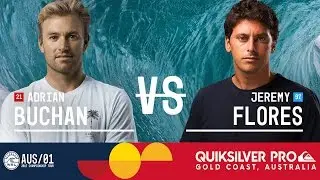 Adrian Buchan vs. Jeremy Flores - Quiksilver Pro Gold Coast 2017 Round Two, Heat 6