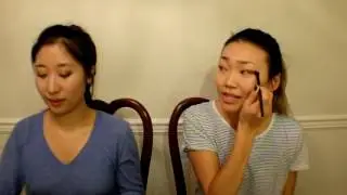 No Mirror Makeup Challenge
