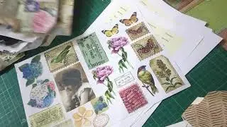 Etsy shop Update and New Mini Ephemera digitals in my shop
