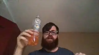 Drinking Sparkling Ice Peach Lemonade