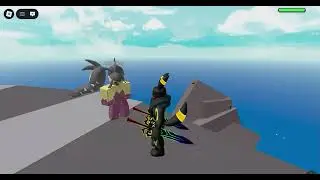 playing the classic game natural disasters ! (also i made a new pokemon friend!)