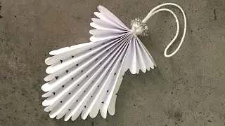 Paper Crafts For School/ DIY Paper Angel/ How To Make Paper Angel Ornaments For Christmas Decoration