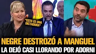 JAVIER NEGRE DESTROZÓ A MANGUEL Y LA DEJÓ CASI LLORANDO POR ADORNI