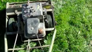 A really cool old lawn mower