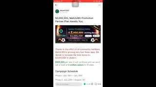 HIGHEST EARNING APP ( Match 365) Free 200 Mc / Legit App