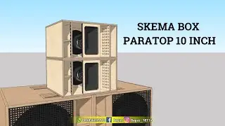 SKEMA BOX PARAFLEX TOP MID (PARATOP) 10 INCH MATERIAL 12MM HIGH SPL