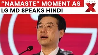 &ldquo;Namaste&rdquo; LG India MD Hong Ju Jeon delivers entire speech in Hindi at NSE Listing Ceremony | NewsX
