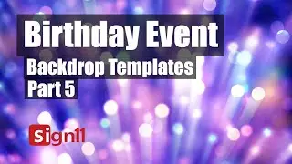 Birthday Backdrop Templates Part 5