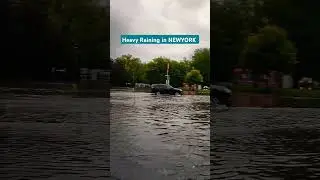 heavy rain in newyork usa #shorts #rain #viralvideo #trending #flood