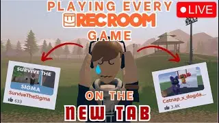 Playing every Rec Room game on the new tab! | LIVE