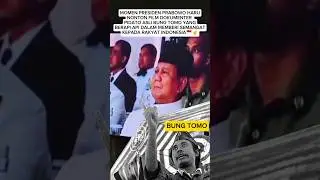 Ekspresi Haru Presiden Prabowo Nonton Pidato Bung Tomo🇲🇨☝ #presidenprabowo #bungtomo