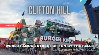 Niagara Falls Canada, Walking Tour From Clifton Hill to Falls #niagarafallscanada #cliftonhill