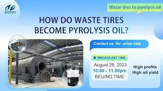 How does pyrolysis plant convert waste tires into pyrolysis fuel oil(TDF)? #recycle #tires