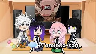 Hashiras react to Tomioka as Sakura Haruno//#Sakura #tomioka