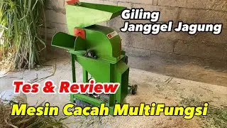 Review dan Tes Mesin Giling Janggel Jagung | Mesin Cacah Rumput Multifungsi