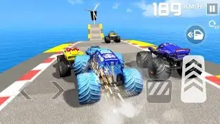 Mega Ramp Monster Truck Car Stunts | 3D Gameplay | Android Game 2025