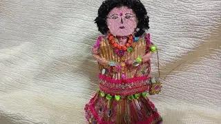 Unique cardboard doll#indiandoll#funnydoll#showpiece#craft#handmade#diy