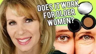 Older Woman Over 50 Demos Drugstore Cushion Foundation INEXPENSIVE