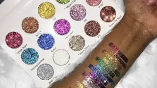 After Party Pressed Glitter Palette by ShopNicolita Swatches