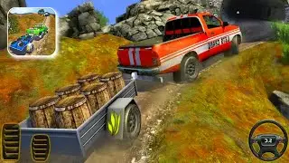 Offroad Cargo Jeep Driving Game 🚙 Gameplay (all levels 1-4)