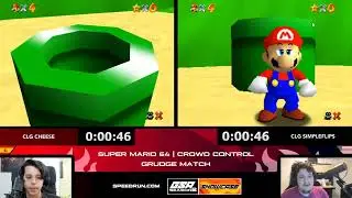 GSA  Super Mario 64 Crowd Control Grudge Match - cheese vs SimpleFlips
