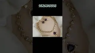 PREMIUM QUALITY MATT FINISH CZ STONES NECKLACE /contact 9526310593