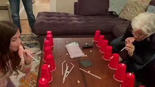 Marshmallow Game - Grandma v Sophia, Round 1 (Sophia Wins!)
