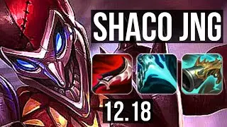 SHACO vs GRAVES (JNG) | 4.3M mastery, 2600+ games, Dominating | KR Master | 12.18