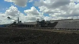 Working of bucket wheel excavator, in mae moh thailand