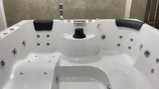 6x6 Feet Spa tub Fully Loaded whirlpool massage tub ,Indus bath #indusbath #bathing #interiordesign 