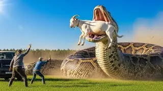 Giant Snake Attacks Goat! 🚨 Driver Calls Rescue Team | Hyper Real Animation&rdquo;