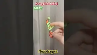 an egg is hatching! #paper#dragon #idk #subscribe #hatch #egg #hatching #christmas #2023