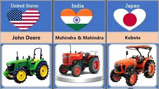 Top 50 Tractor Brands In The World . Tractor Brands From Different Countries . #tractor #india