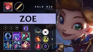 Zoe Mid vs Mel - KR Challenger Patch 26.01
