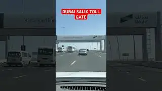 DUBAI SALIK TOLL GATE SMART GATE TRAFFIC TOLL SYSTEM #dubai #salik #tollgate @THEDXBGUIDE