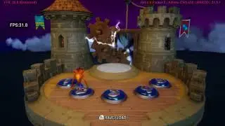 Retroid Pocket 5 Crash Bandicoot nsane trilogy Eden Emulator gameplay 