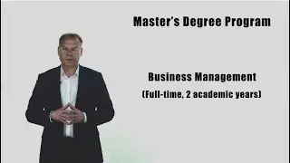Business Management (Masters' Program in English)
