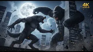King Kong vs Werewolf to Protect City: Epic Monster Battle!