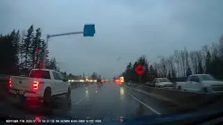 Real Time Drive - Abbotsford to Burnaby BC (Dusk/Nighttime)
