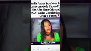 Nene Leaks ungrateful ?? R.I.P. Greg Leaks. Did the housewives only give $200 in flowers all 2gether