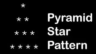 Pyramid Star Pattern- 4 Program With Logic in Hindi | Java Full Course