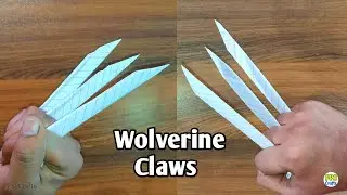 Origami Halloween Claws | How To Make Wolverine Claws Out of Paper | DIY Paper Halloween Claws
