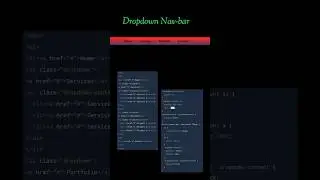 drop down Nav-bar #coding #coder #programminglanguage #shortsfeed #codinglife #viral #youtubeshorts