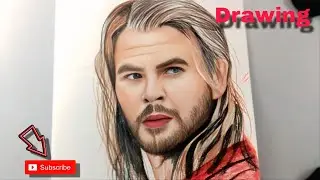 How to Draw Thor  Realistic Drawing Color Pencil ✏️#art #drawing