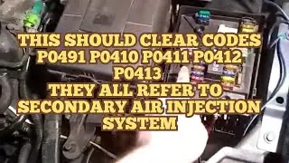 fix code p0491. also code p0410 p0411 p0412 p0413 refer to secondary air injection system.